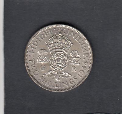 Beschrijving: 2 Shilling GEORGIUS VI 